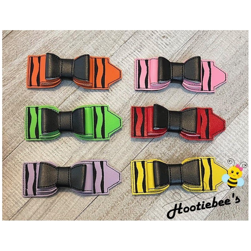 Vinyl Crayon Hair Bow