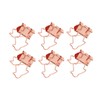 100Pcs Binder Clips Hollow Penguin Shape Sturdy Metal Small Binder