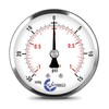 CARBO Instruments 2-1/2" Pressure Gauge, Chrome Plated Steel Case, Dry,