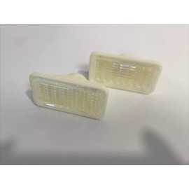 KK 1968-69 Camaro Impala Nova Corvette Front Sider Marker lens Clear Pair