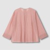 JAJU [JAJU] Women's Pure Cotton Long Sleeve Pajama Shirt_Dark Brick