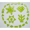 CHICSHIS 4 Shapes Large Transparent Mosaic Tiles for Mosaic Crafts,