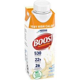 Boost Very High Calorie Nutritional Drink Variety Pack, 16 Vanilla, 16 Strawberry, 16 Chocolate Variety Pack (Pack of 48)