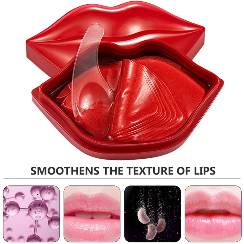 40 Piezas Mascarilla Labial Hidratante de Noche