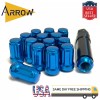 ARROW 20x Blue 1/2-20 Spline Tuner Style Lug Nuts and