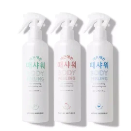 Nature Republic 네이처리퍼블릭 매끈매끈 때 샤워 300ml (코튼/복숭아/피톤치드) [피톤치드] Nature Republic Smooth Exfoliating Shower 300ml (Cotton/Peach/Phi-ton-chi) [Phi-ton-chi]