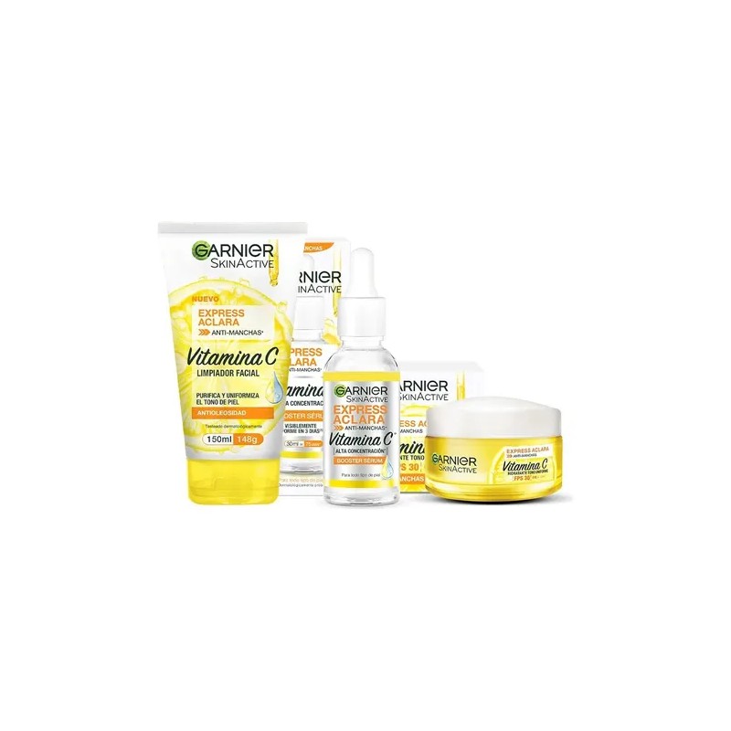 Kit Express Aclara Crema De Ojos, Sérum, Noche, Gel, Crema.