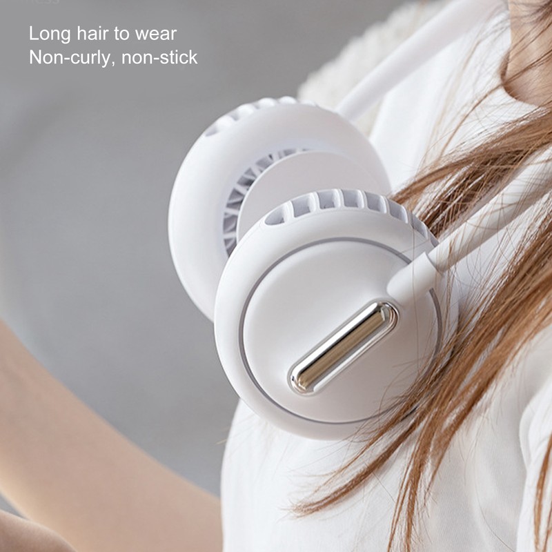 Mini Hands Free Fan USB Charging Hanging Neck Cooling Fan