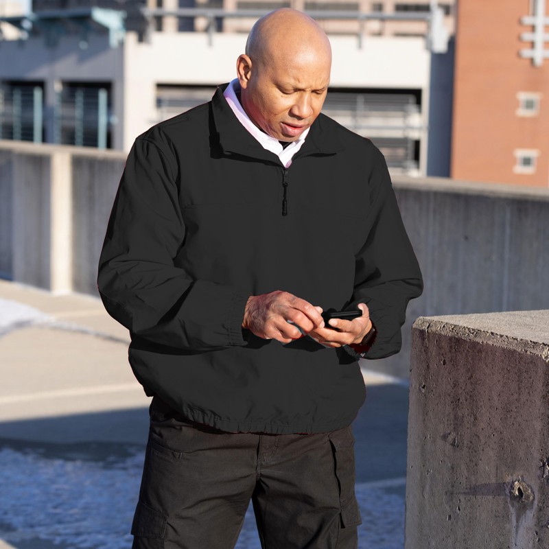 Propper 1/4 Zip Soft Shell Job Shirt, Black, Large Regular