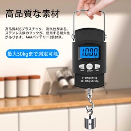 FineGood Digital Hanging Scale Max 110.2 lbs (50 kg) Luggage Scale Travel Luggage Suitcase Scale Fishing Scale Travel Accessories