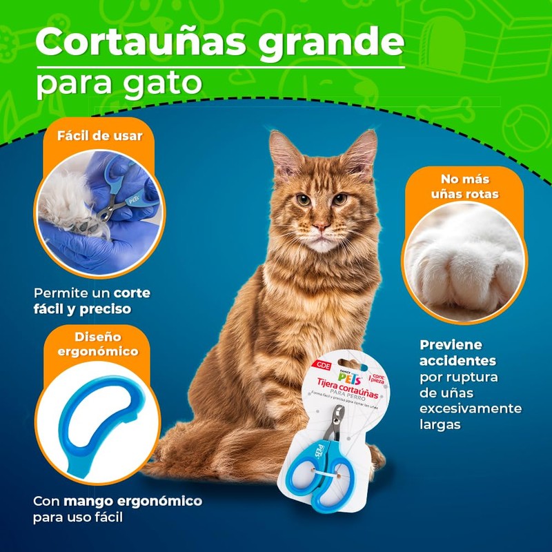 Fancy Pets Tijera Cortauñas para Gato Tamaño Grande