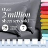 LuxClub 6 PC King Size Sheet Set Bamboo Sheets Deep