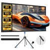 Projector Screen with Stand - 100" Indoor/Outdoor 16:9, 4K HD