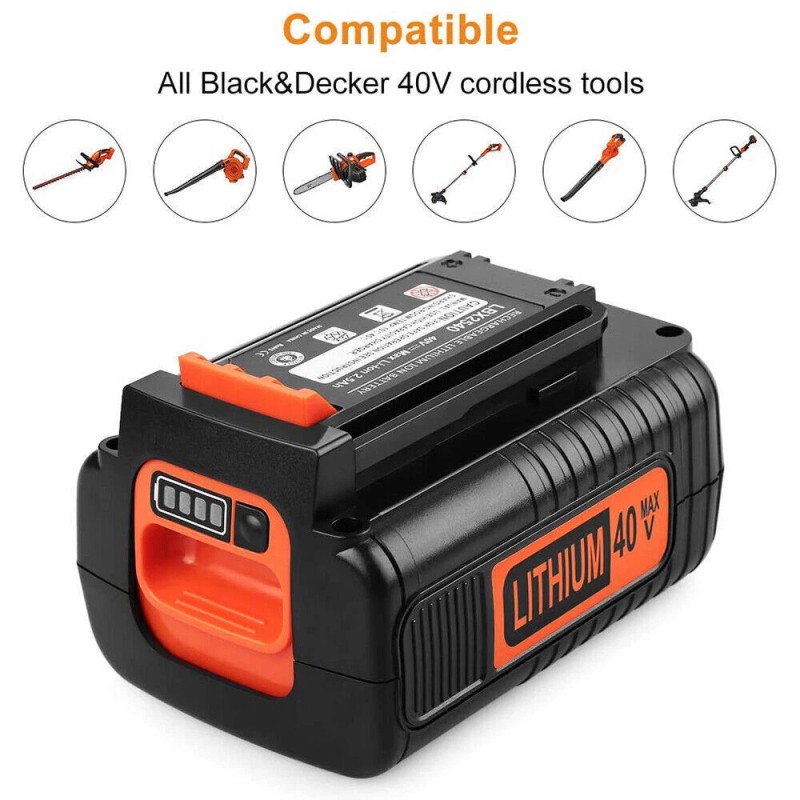 For Craftsman 2x 40V MAX Lithium Battery for Black &