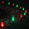 Wintergreen Lighting 50’ OptiCore LED Red and Green Pathway Christmas