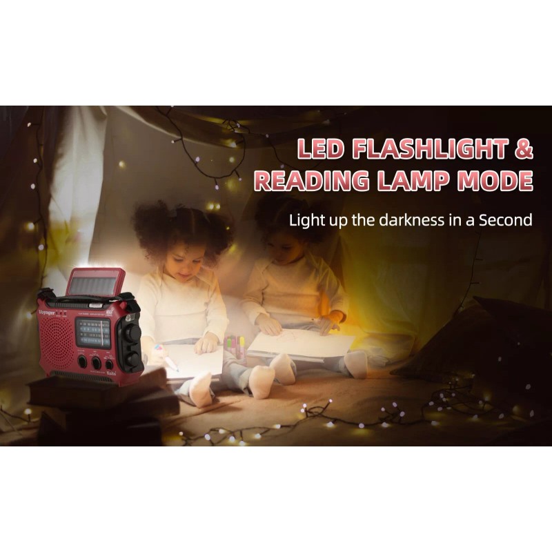 Kaito KA500 AM FM Shortwave Solar Crank Emergency NOAA Weather