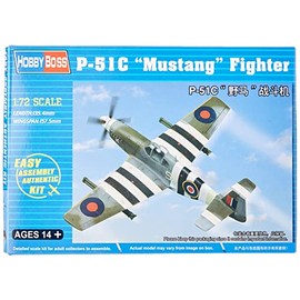 Hobbyboss 1:72 Scale P-51C Mustang Diecast Model Kit