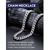 Bandmax 10MM Cuban Link Chain for Men Women Chunky Shining