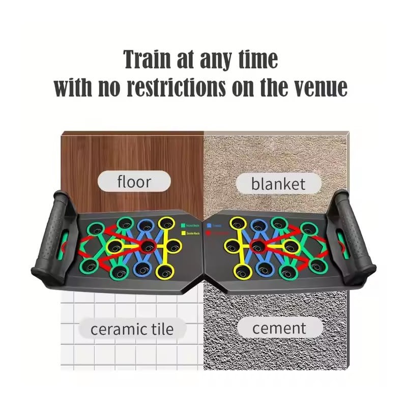 Bushora Push up Board-Push up Board Men- Foldable Portable Exercise