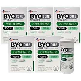 Biocore healthy live lactic acid bacteria 10 billion 30 capsules 5 boxes 5 months supply / 바이오코어 건강한 생 유산균 100억 30캡슐 5박스 5개월분