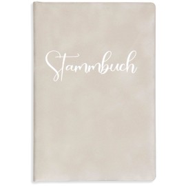 The Family Family Register – Corsivo – My Family Book, books, Spine, Sand Suede, Silver Embossing, – Technology, Sand