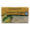 Bigelow Tea Lemon Ginger Plus Probiotics Herbal Tea Bags, 18