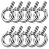 10 Pcs M8 Stainless Steel Lifting Eye Bolts - Hardware