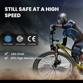 ILM Bike Helmet Adult Bicycle Ski Snowboard Helmet for Men Women with Removable Visor Earmuffs ASTM CPSC and CE Z102 (L, Matte Titanium)