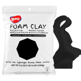 BOHS Violet Modeling Foam Clay - Squishy,Soft, Air Dry -for School Project,Cosplay,Fake Bake, Slime Supplies-1.1 Lbs/ 500 Grams,Ages 3 & Up