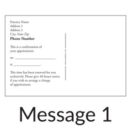 Appointment Reminder Postcards for Dentists. Customize Card Front and Back with Practice Info. 4"x6" Card, Full Color Front with Premium High Gloss UV Coating, Premium 16 Pt. Card Stock (1000)