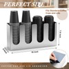Sawysine Stainless Steel Coffee Cup and Lid Organizer Holder 4