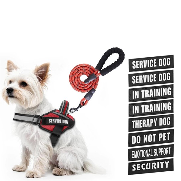 Animire Service Dog Vest Harness and Leash Set, Animire in
