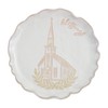 Mud Pie Church Blessing Platter, 12 1/2" dia, WHITE