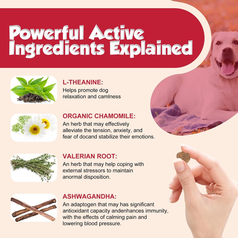 ROROCA Dog Calming Chews - Extra Herbal Formula for Pets
