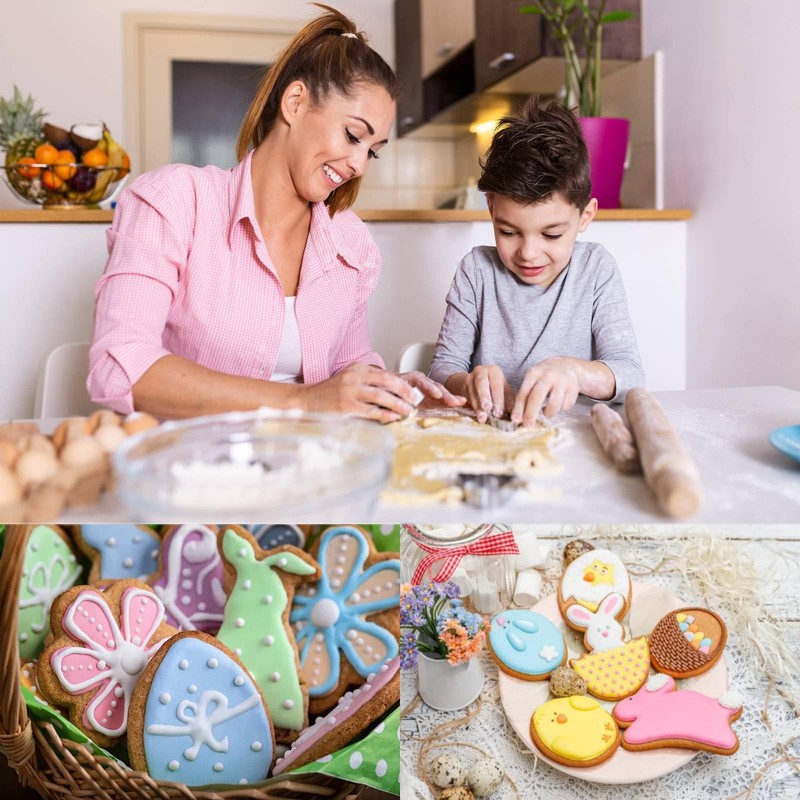 JALEVID Easter cookie cutter, 11 pieces, Easter cookie cutters, Easter