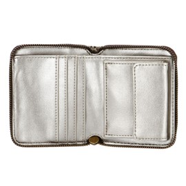 GUESS Laurel SLG Small Zip Around Brown Logo, Brown logo, rfid wallet