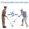43 inch Extra Long Grabber Reacher Tool,Foldable Reacher Grabber Pickup