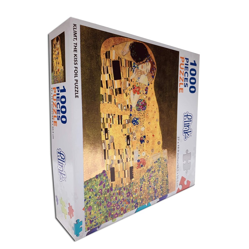 FLINK Rompecabezas Klimt, El Beso, Metalizado
