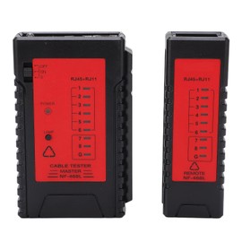 Probador de Cable de Red FTVOGUE56nczmidu3 con Detección RJ45 y BNC - ABS