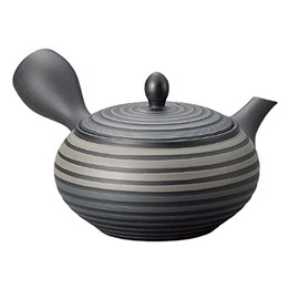 J-kitchens Teapot, Capacity (Approximate), 9.4 fl oz (290 cc) (Deep Steamed Teapot, Obiami-Cha Strainer) Tokoname Ware No: 267953