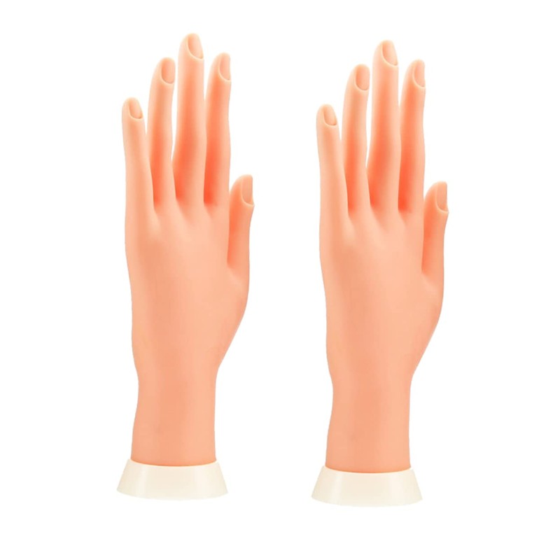 Beavorty Manicure Training Hand Nail Art Practice Lightweight Reusable Nail