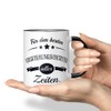 JUNIWORDS Tasse, Für den besten Versicherungsvertreter aller Zeiten, Schwarz (6106290)