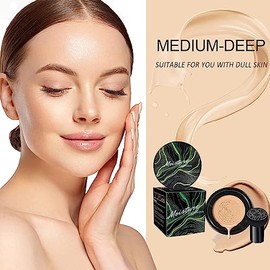 Crema CC con cojín de aire Mushroom Head - Crema BB, base de maquillaje, hidratante, corrector, de larga duración.