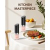 Sangcon Gravity Electric Salt and Pepper Grinder Set with Dust