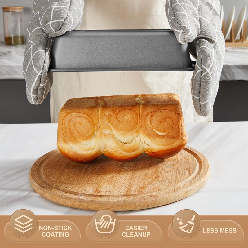 HONGBAKE Bakeware Sets, Baking Pans Set, Nonstick Oven Pan for