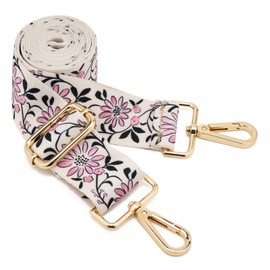 ZOOEASS Wide Shoulder Strap Adjustable Replacement Belt Guitar Style Crossbody Bag Handbag Strap Multicolor Canvas Straps(Wide:1.5in)(Color41)