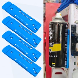 4PCS Magnetic Aerosol Spray Can Holder with Storage Box，Can Hold and Hang Various Metal Bottles and Cans，1.49 in x5.51 in，Spray Can Wall Mount Organizer，Kit for Families, Auto Repair Shops etc