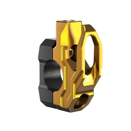 Muchas sonrisas Bike Handle Hook Bar Convenience Store CNC Aluminum Helmet Universal Diameter 0.9 inch (22 mm) 22.2 mm (Gold)