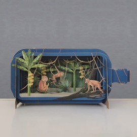 Message In A Bottle Monkeys Pop Up Any Occasion Greeting Card by Alljoy Cards MIB190 MIB190