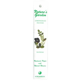 Auroshikha Lemongrass Incense Sticks (Nature Garden Series)
